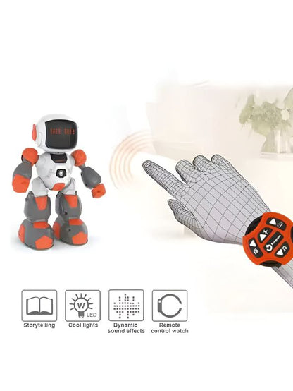 ORANGE - SoccerSense Robo – Smart Infrared Soccer Robot Toy for Kids | Gesture & Watch Control - NX11657
