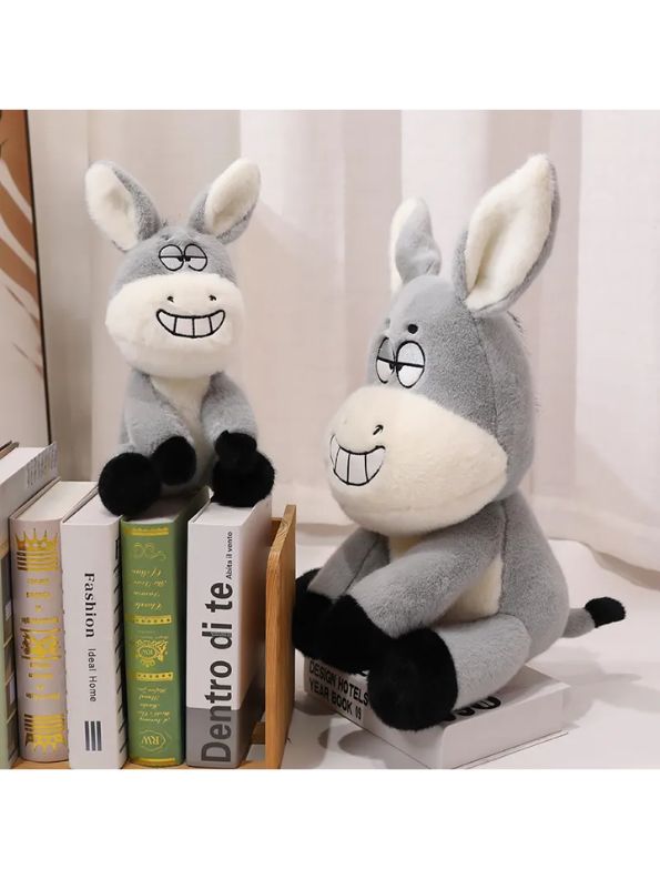 Softy Burro - 10 Inch Donkey Plush Toy | Cute Stuffed Animal Pillow | Soft & Cuddly Plush Gift for Girls, Boys, and Home Décor - MS14135