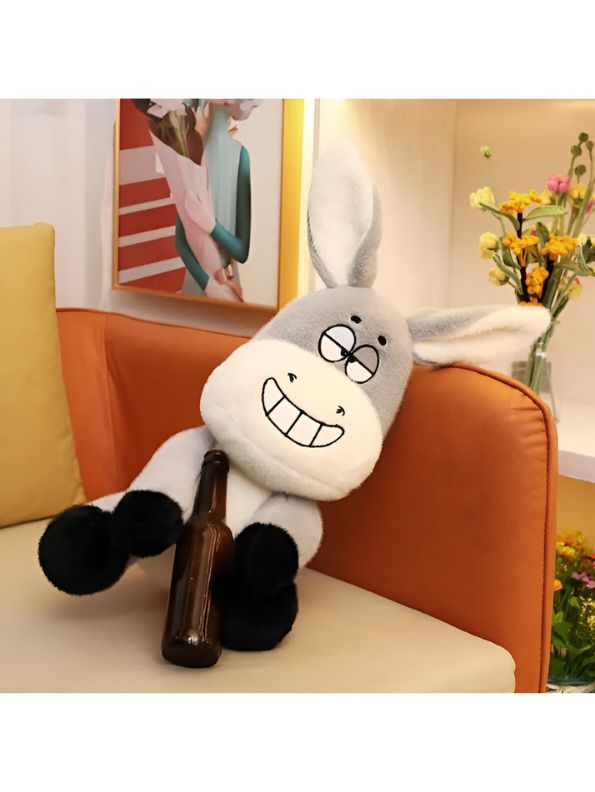 Softy Burro - 10 Inch Donkey Plush Toy | Cute Stuffed Animal Pillow | Soft & Cuddly Plush Gift for Girls, Boys, and Home Décor - MS14135