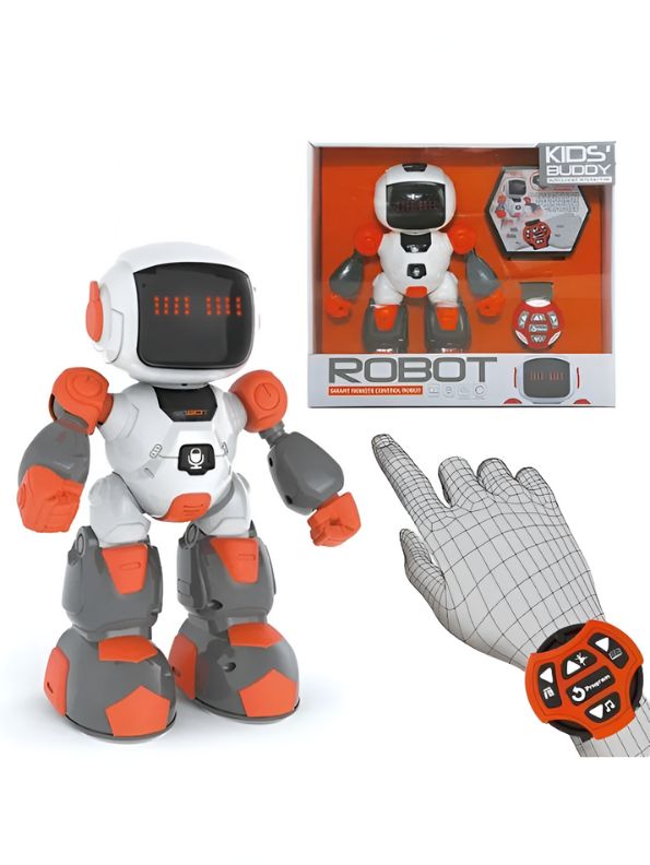 ORANGE - SoccerSense Robo – Smart Infrared Soccer Robot Toy for Kids | Gesture & Watch Control - NX11657
