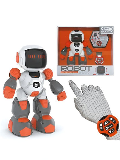 ORANGE - SoccerSense Robo – Smart Infrared Soccer Robot Toy for Kids | Gesture & Watch Control - NX11657