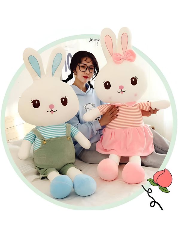 CloudBun Plush Rabbit Pillow – 10 Inch Ultra-Soft & Huggable Bunny Stuffed Animal | Cute Cuddle Toy & Perfect Gift for Kids & Adults -  MS14449