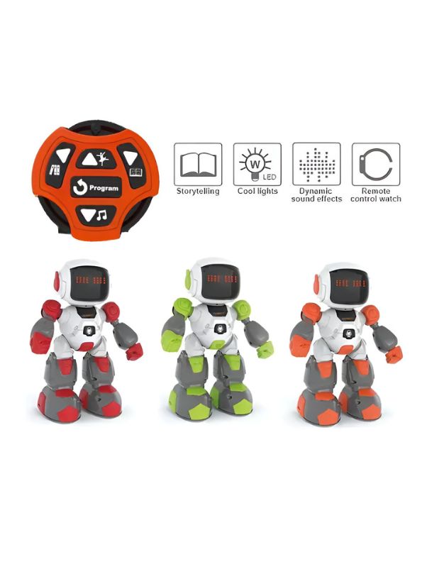 ORANGE - SoccerSense Robo – Smart Infrared Soccer Robot Toy for Kids | Gesture & Watch Control - NX11657