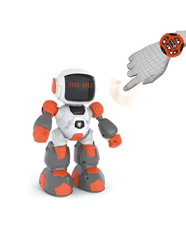 ORANGE - SoccerSense Robo – Smart Infrared Soccer Robot Toy for Kids | Gesture & Watch Control - NX11657