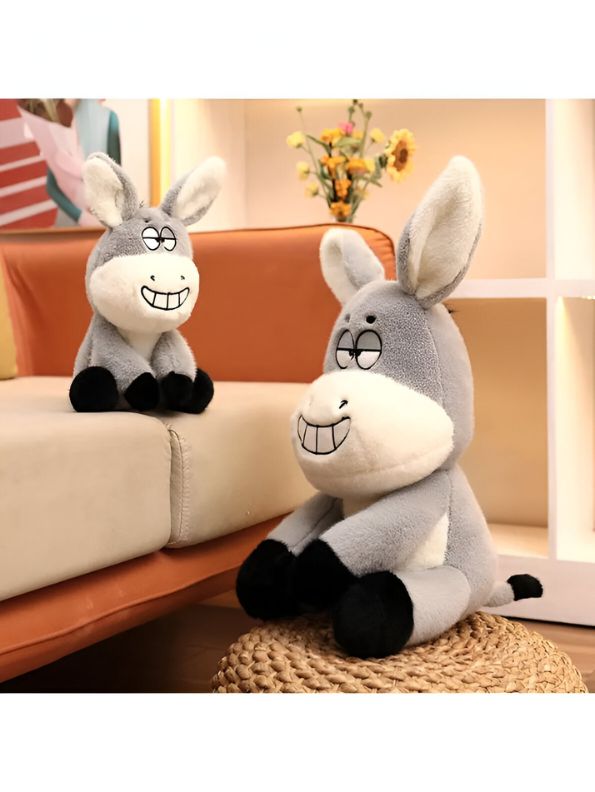 Softy Burro - 10 Inch Donkey Plush Toy | Cute Stuffed Animal Pillow | Soft & Cuddly Plush Gift for Girls, Boys, and Home Décor - MS14135