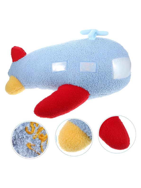 AirPaws Plush Spaceship Cushion – Soft & Cozy Stuffed Airplane Toy for Kids, Pets & Room Decor - MS14186