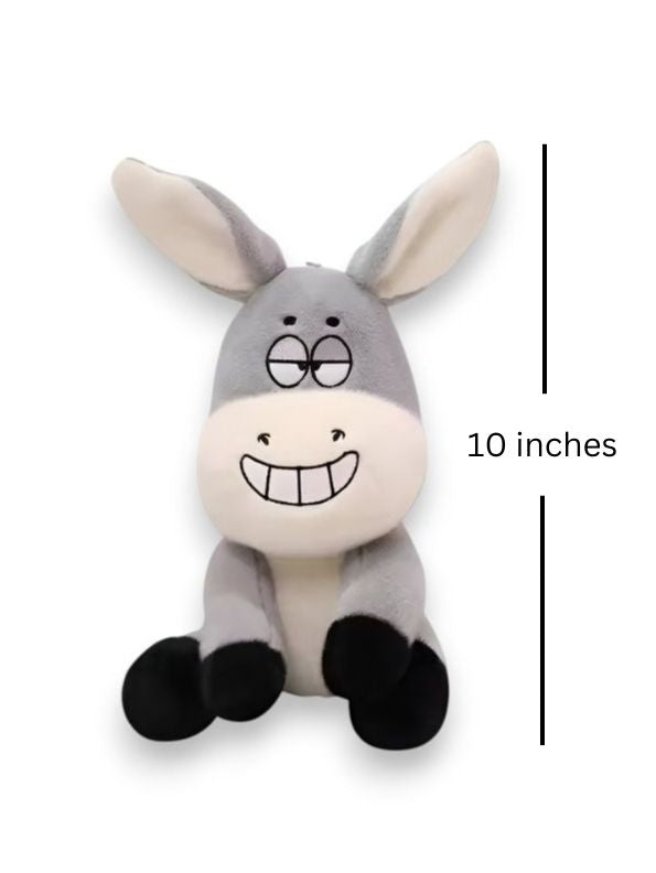 Softy Burro - 10 Inch Donkey Plush Toy | Cute Stuffed Animal Pillow | Soft & Cuddly Plush Gift for Girls, Boys, and Home Décor - MS14135