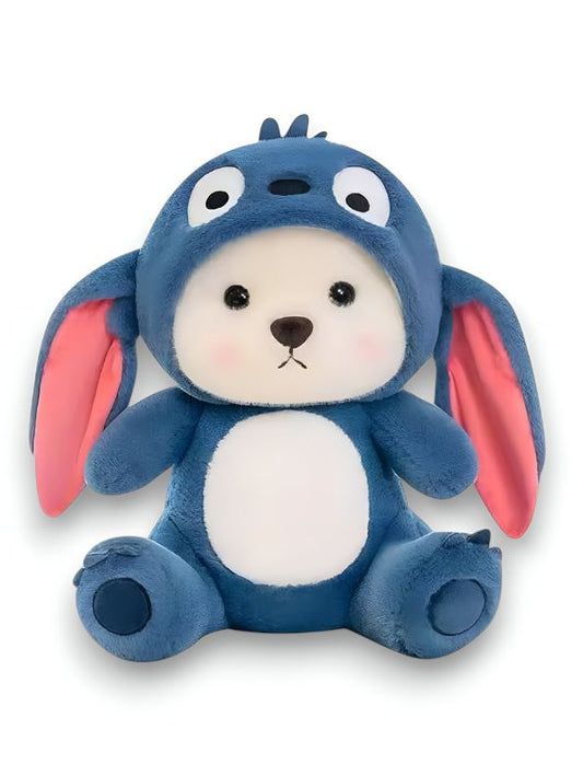 BlushBear Stitch - 10 Inch Plush Teddy Bear | Cute Strawberry Stuffed Toy | Soft Valentine’s Gift for Girls, Boys & Plush Lovers - MS14508