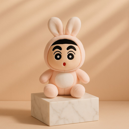 Cute Shinchan Rabbit Soft Toy – Ultra-Soft & High-Quality Stuffed Toy for Kids 8 inch - MS14476.