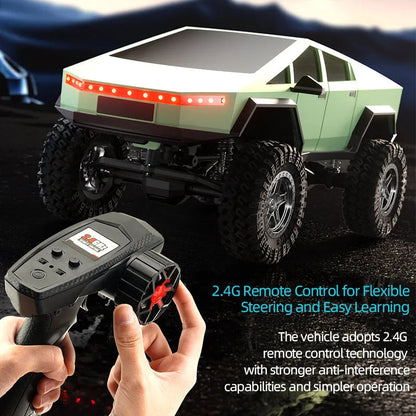 RC Crawler Car - 1/18 Scale Full Proportional Cyber Shell 4 WD Off-Road Vehicle