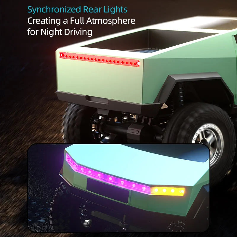 RC Crawler Car - 1/18 Scale Full Proportional Cyber Shell 4 WD Off-Road Vehicle