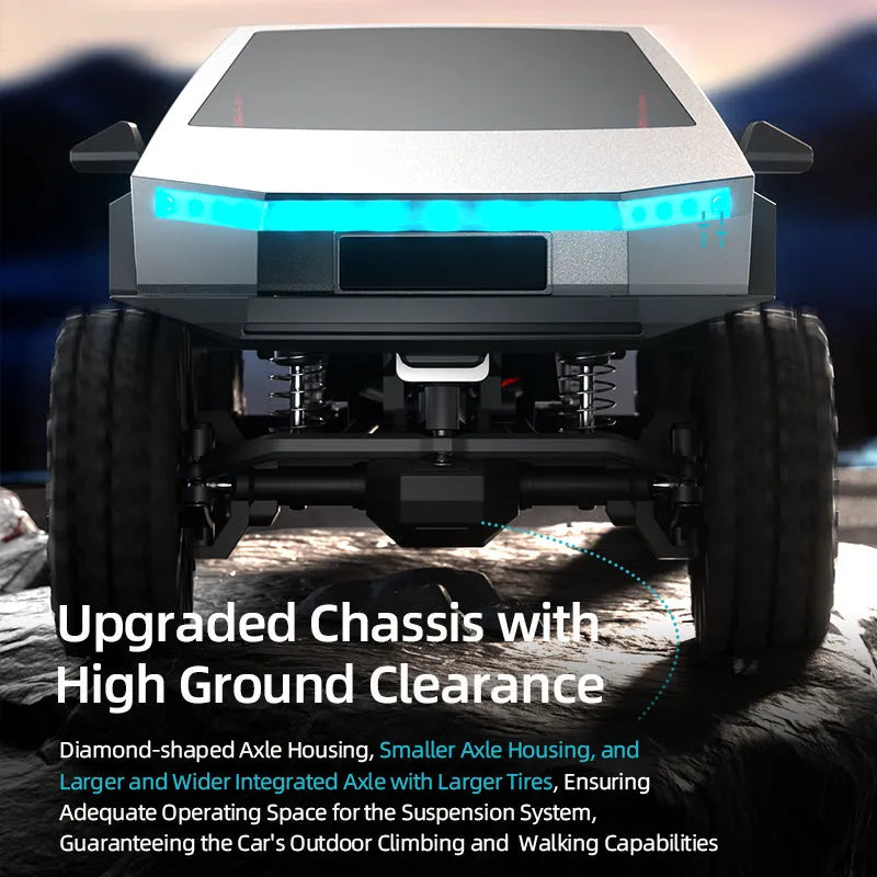 RC Crawler Car - 1/18 Scale Full Proportional Cyber Shell 4 WD Off-Road Vehicle