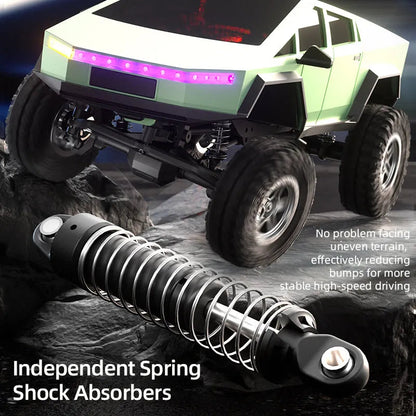 RC Crawler Car - 1/18 Scale Full Proportional Cyber Shell 4 WD Off-Road Vehicle