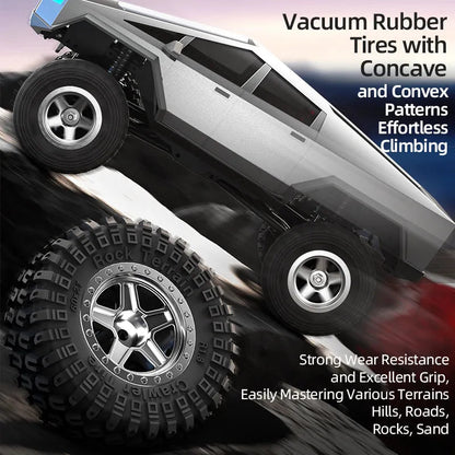 RC Crawler Car - 1/18 Scale Full Proportional Cyber Shell 4 WD Off-Road Vehicle