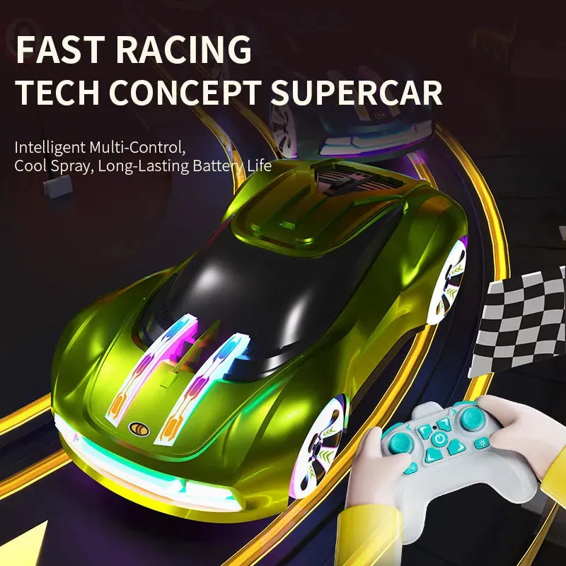 RC Car - Futuristic Concept Car RC 2.4G RTR LED + Music Play, Model A