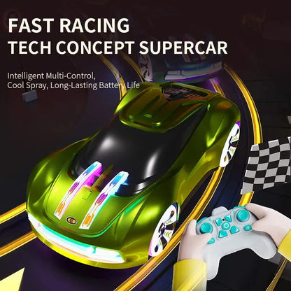 RC Car - Futuristic Concept Car RC 2.4G RTR LED + Music Play, Model A