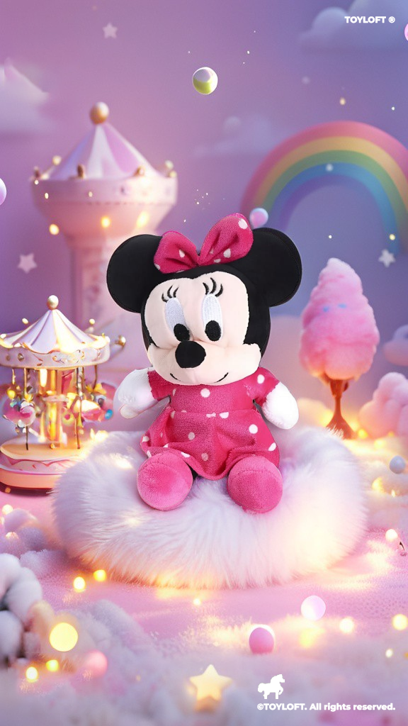 Stuffed Mickey Minnie Mouse Plush Toy - 8 Inch (M-M-2)