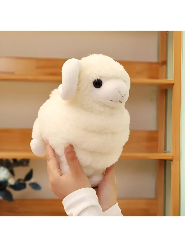 SnowPuff Sheep – 8 Inch Soft Lamb Plush Toy | Fluffy Stuffed Animal for Kids & Toddlers