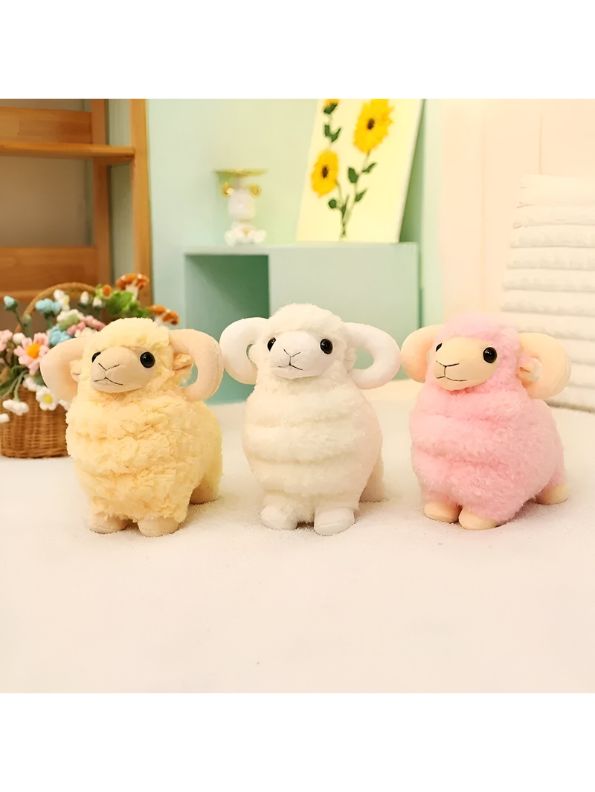 SnowPuff Sheep – 8 Inch Soft Lamb Plush Toy | Fluffy Stuffed Animal for Kids & Toddlers