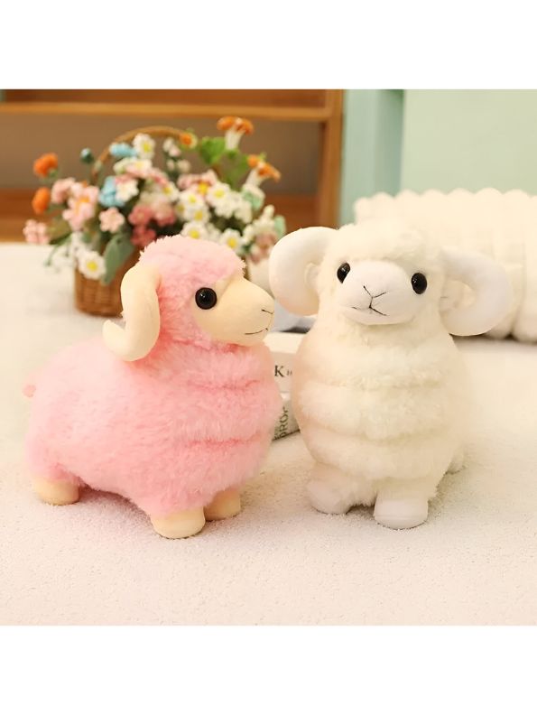 SnowPuff Sheep – 8 Inch Soft Lamb Plush Toy | Fluffy Stuffed Animal for Kids & Toddlers
