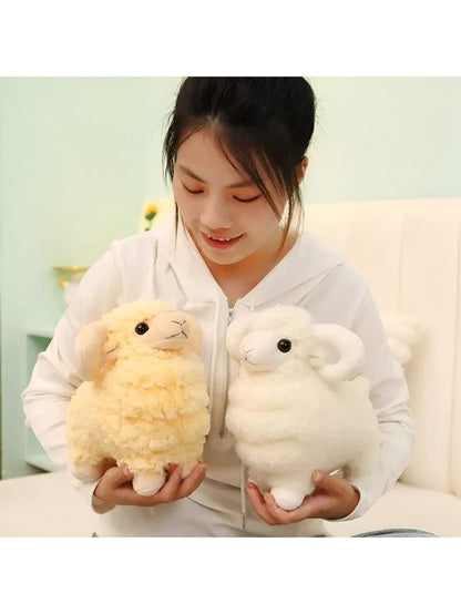 SnowPuff Sheep – 8 Inch Soft Lamb Plush Toy | Fluffy Stuffed Animal for Kids & Toddlers