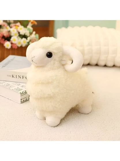 SnowPuff Sheep – 8 Inch Soft Lamb Plush Toy | Fluffy Stuffed Animal for Kids & Toddlers