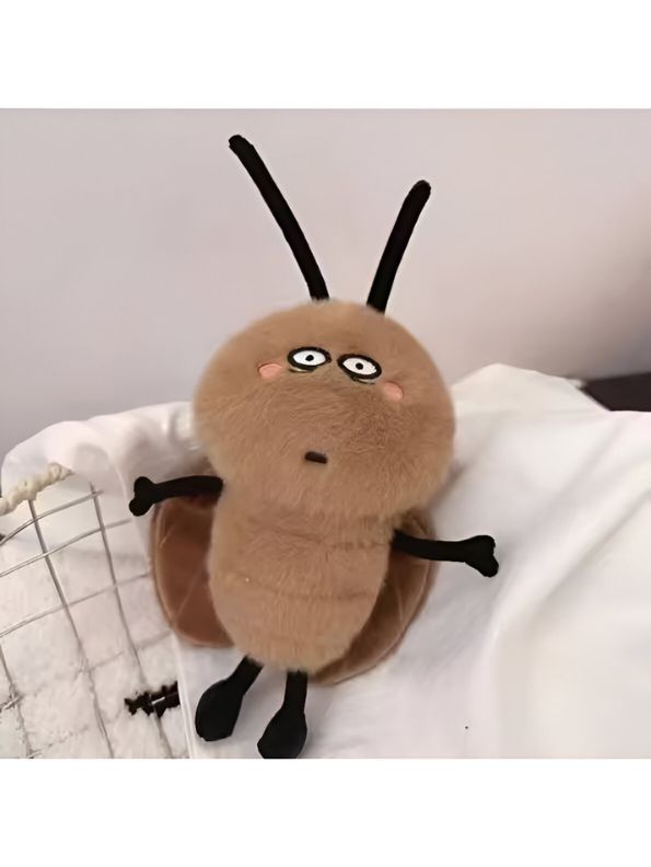 Softie Buddies Cockroach Plush Toy – 8 Inch | Cute & Soft Stuffed Bug Toy for Kids & Collectors - MS14562