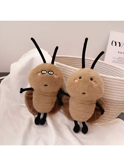 Softie Buddies Cockroach Plush Toy – 8 Inch | Cute & Soft Stuffed Bug Toy for Kids & Collectors - MS14562