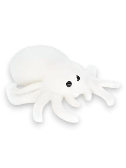 WHITE - Scarlet Spinner 8-Inch Soft Plush Spider – Cute Stuffed Animal Toy for Kids & Gifts - MS14126