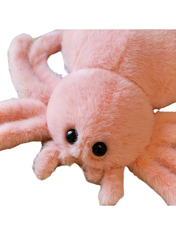 PINK - Scarlet Spinner 8-Inch Soft Plush Spider – Cute Stuffed Animal Toy for Kids & Gifts - MS14126