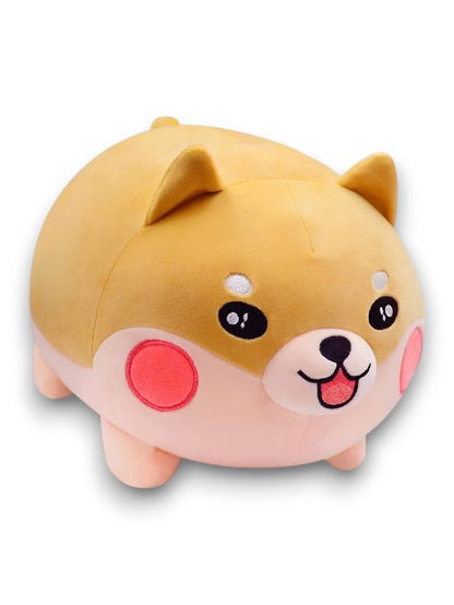 BROWN - ChubBark Buddy 45 CM – Kawaii Chubby Dog Plush | Large Stuffed Animal Puppy Toy | Soft Fat Dog Cushion for Kids & Girls - MS8486