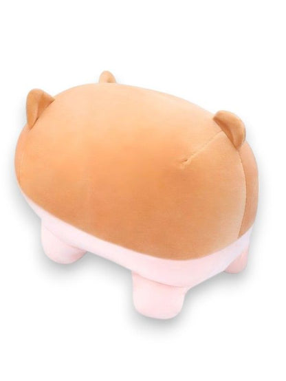 BROWN - ChubBark Buddy 45 CM – Kawaii Chubby Dog Plush | Large Stuffed Animal Puppy Toy | Soft Fat Dog Cushion for Kids & Girls - MS8486