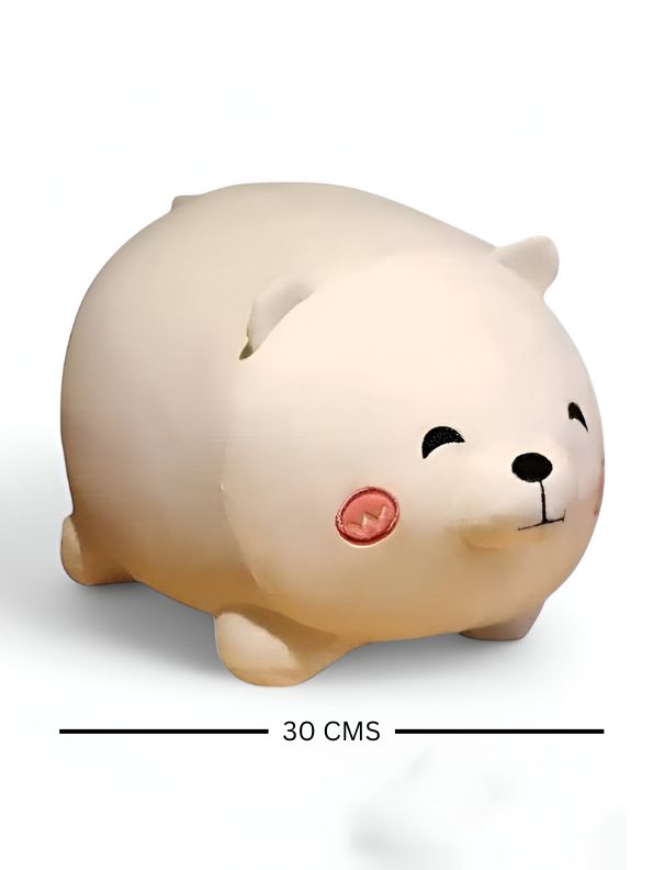 WHITE - ChubBark Buddy 45 CM – Kawaii Chubby Dog Plush | Large Stuffed Animal Puppy Toy | Soft Fat Dog Cushion for Kids & Girls - MS8486