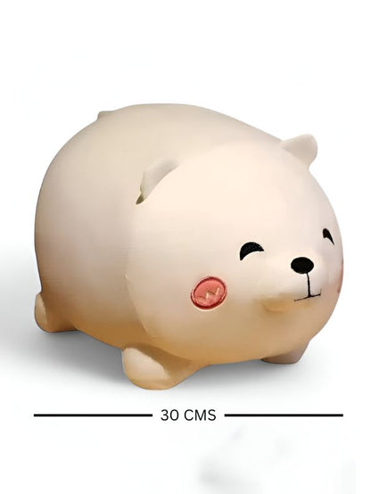 WHITE - ChubBark Buddy 45 CM – Kawaii Chubby Dog Plush | Large Stuffed Animal Puppy Toy | Soft Fat Dog Cushion for Kids & Girls - MS8486