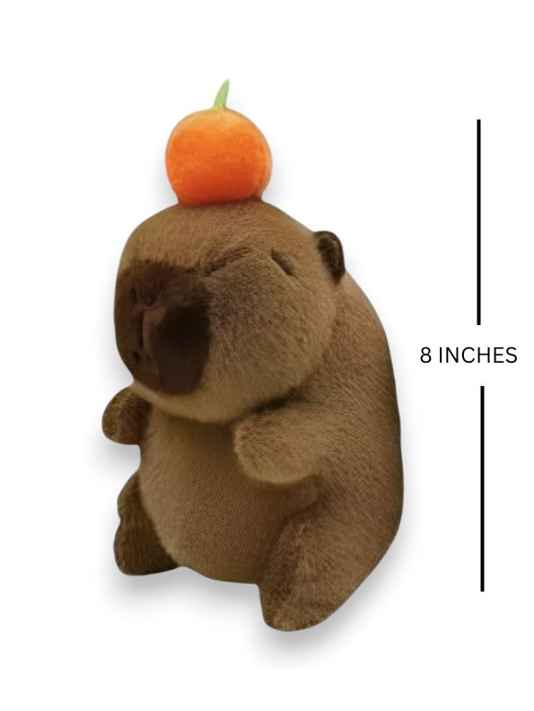 CapyClip Plush – 8 Inch Soft Capybara Toy | Cute & Cuddly Plush toy for kids - MS14492
