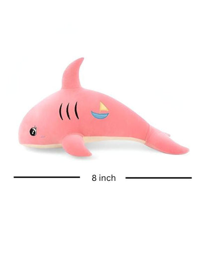 PinkShark – Pink Shark Plush Doll, Soft & Cuddly Hugging Pillow, Fish Toy For Kids 8 inch - MS9597.