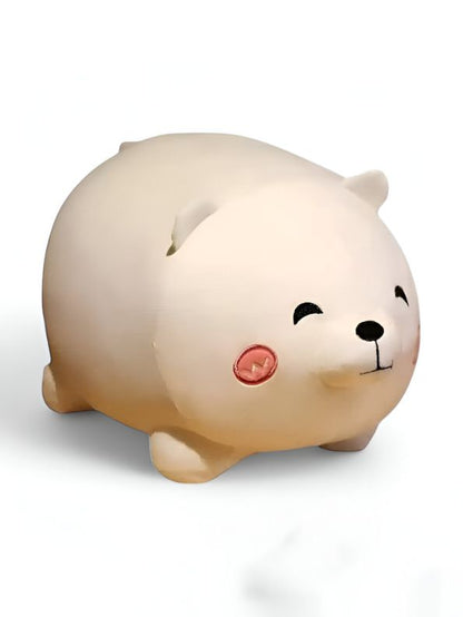 WHITE - ChubBark Buddy 45 CM – Kawaii Chubby Dog Plush | Large Stuffed Animal Puppy Toy | Soft Fat Dog Cushion for Kids & Girls - MS8486