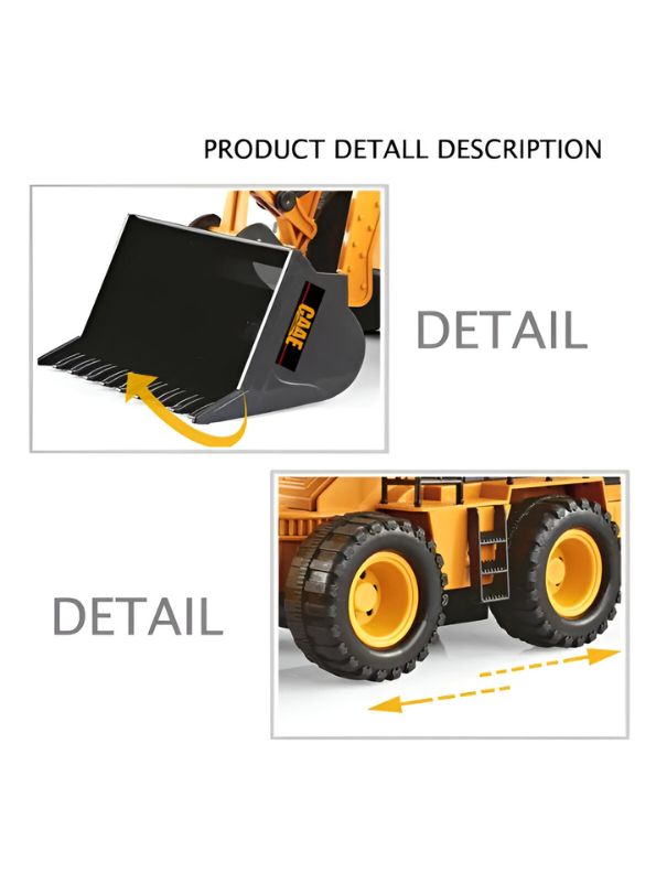MightyDozer - RC Bulldozer Truck Toy | Remote Control Bulldozer Toy For Girls & Boys - MS14205