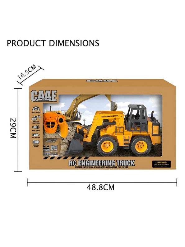 MightyDozer - RC Bulldozer Truck Toy | Remote Control Bulldozer Toy For Girls & Boys - MS14205