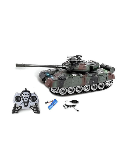 Glorryearst RC Tank – 9-Channel Remote Control Military Battle Tank Toy – Realistic Combat Action & High-Performance Features - NX13363.