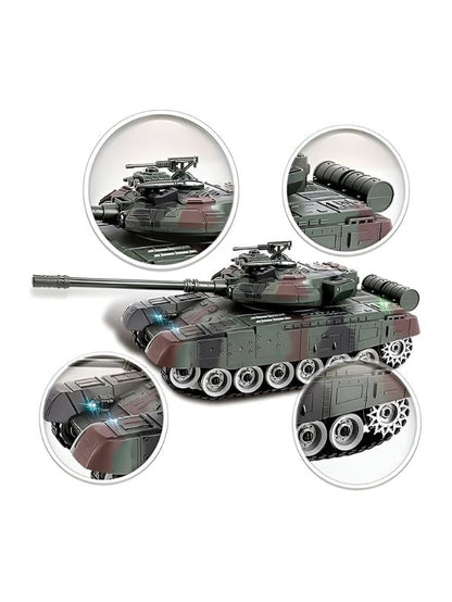 Glorryearst RC Tank – 9-Channel Remote Control Military Battle Tank Toy – Realistic Combat Action & High-Performance Features - NX13363.
