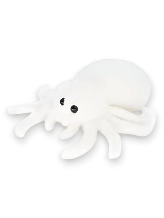 WHITE - Scarlet Spinner 8-Inch Soft Plush Spider – Cute Stuffed Animal Toy for Kids & Gifts - MS14126