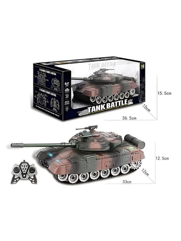 Glorryearst RC Tank – 9-Channel Remote Control Military Battle Tank Toy – Realistic Combat Action & High-Performance Features - NX13363.