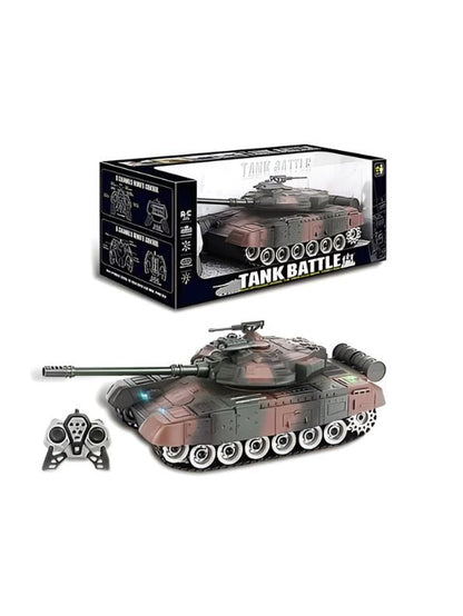 Glorryearst RC Tank – 9-Channel Remote Control Military Battle Tank Toy – Realistic Combat Action & High-Performance Features - NX13363.