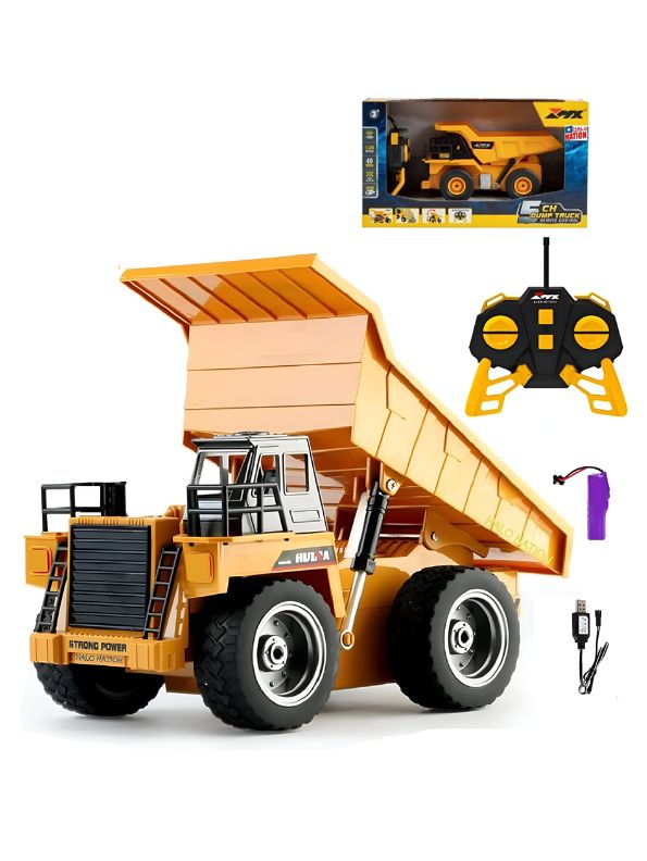 MudMonster X5 – Advanced 5-Channel Remote Control Dump Truck Toy for Kids with Realistic Features - MD1011.