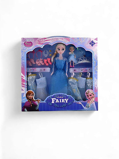 Frozen Doll Set - Princess Elsa Baby Doll with Dresses & Accessories (L-J-50) | Barbie-Inspired Frozen Dolls for Kids