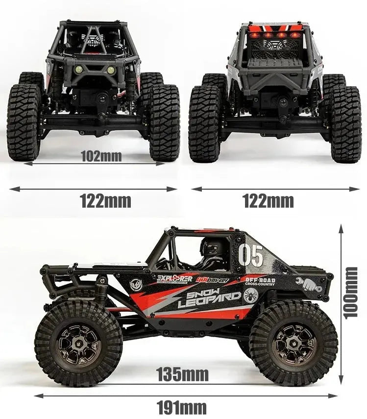 Basic - 1/24 Scale RC Car 4WD Brushed Motor Rock Crawler RTR
