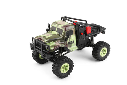 1/18 4WD LED Cralwer RC Car Two Speed Mode Off-Road Auto, Camo Shell