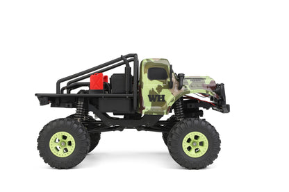 1/18 4WD LED Cralwer RC Car Two Speed Mode Off-Road Auto, Camo Shell