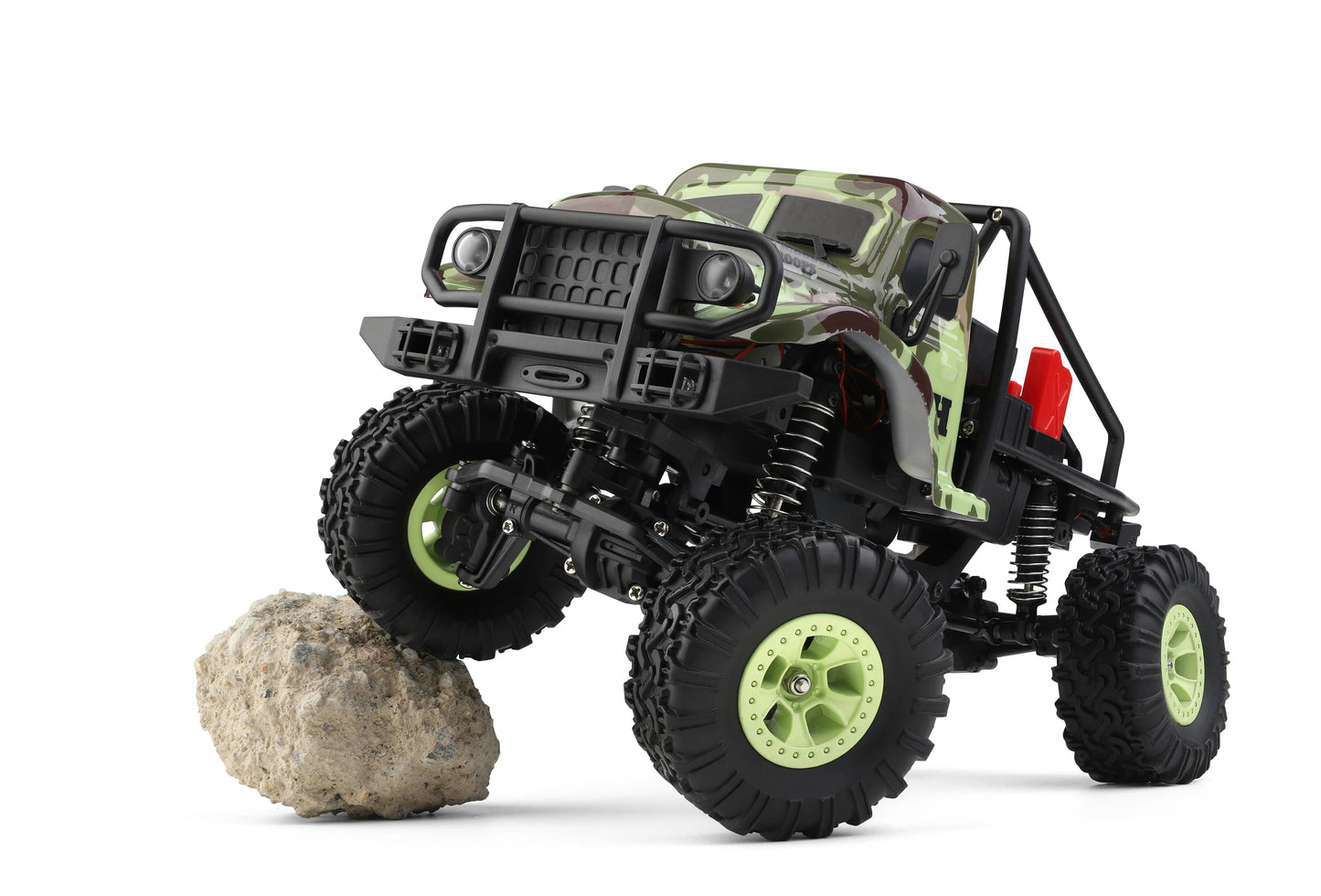 1/18 4WD LED Cralwer RC Car Two Speed Mode Off-Road Auto, Camo Shell